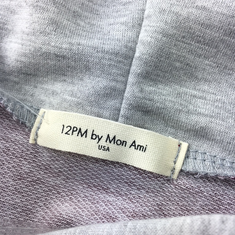 NEW Beautiful floral hoody grey burgundy - Picture 7 of 8